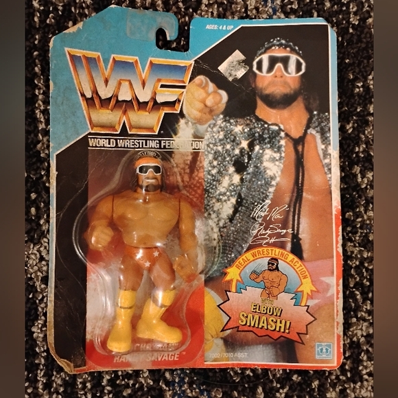 Vintage 1990 WWF Hasbro Macho Man Randy Savage Series 1 Figure 90s Wrestling NEW - Picture 1 of 15